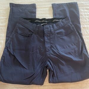 Eddie Bauer Slate Blue Quick Dry Men's Pants 32W 30L 6pockets comfort waistband